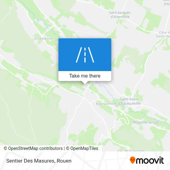 Sentier Des Masures map