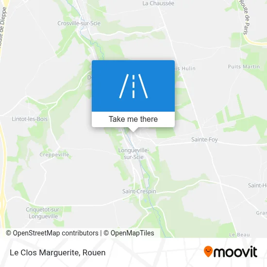 Le Clos Marguerite map