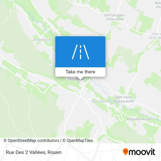 Rue Des 2 Vallées map