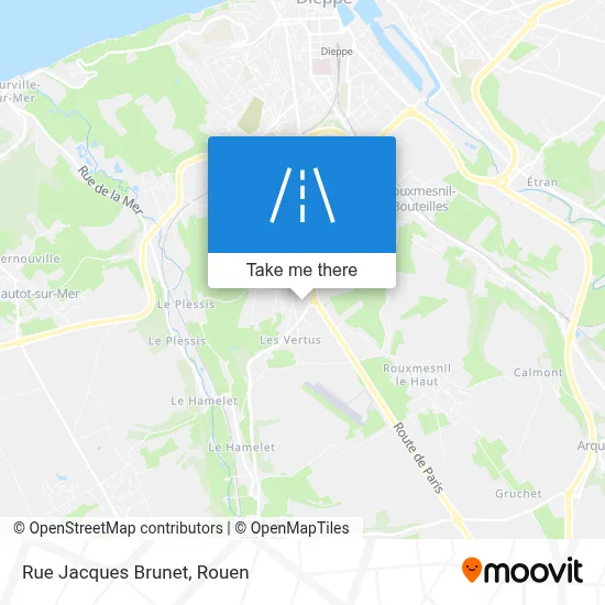 Mapa Rue Jacques Brunet