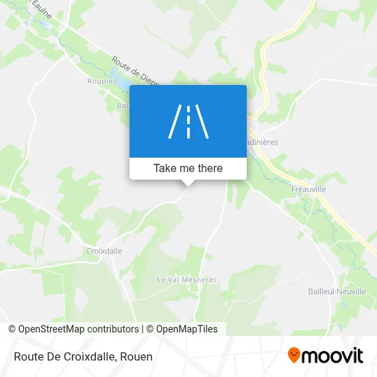 Route De Croixdalle map