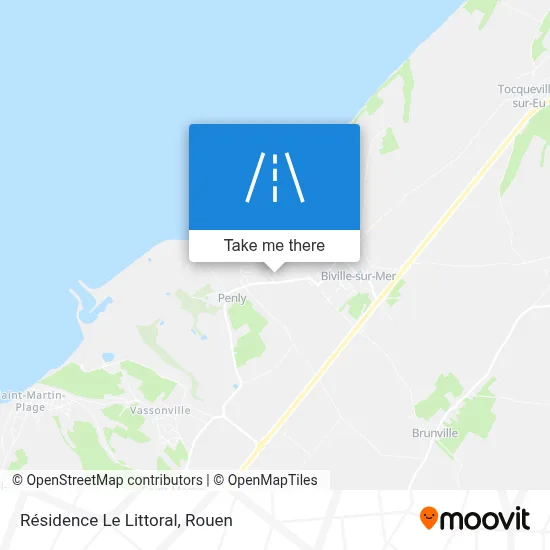 Résidence Le Littoral map