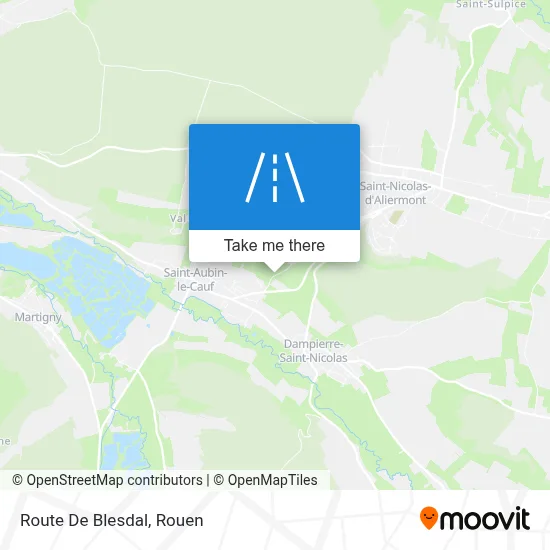 Route De Blesdal map