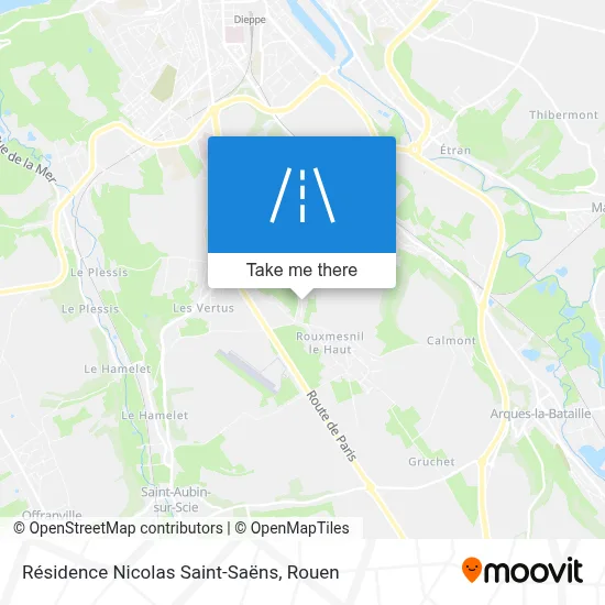 Résidence Nicolas Saint-Saëns map