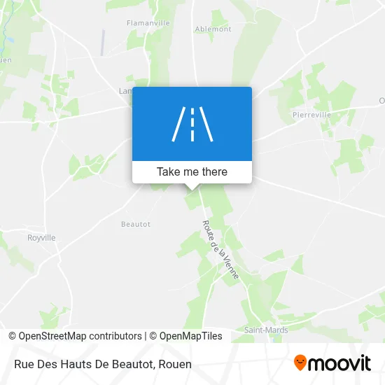 Mapa Rue Des Hauts De Beautot