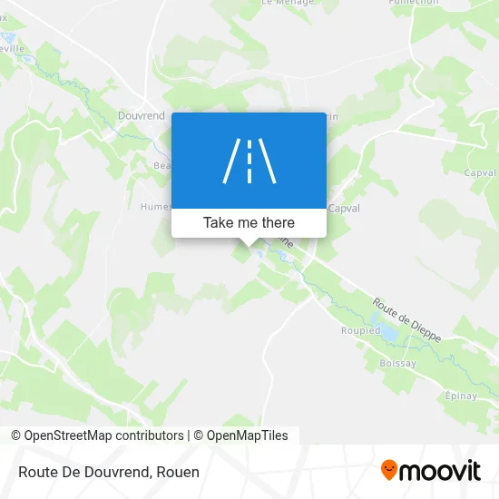 Route De Douvrend map