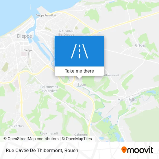 Rue Cavée De Thibermont map