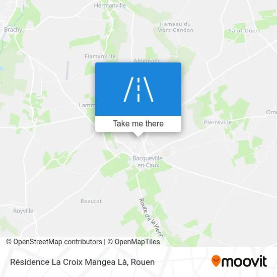 Résidence La Croix Mangea Là map