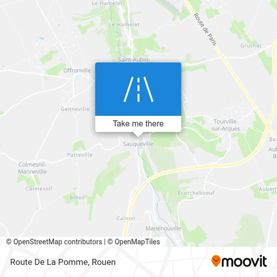 Route De La Pomme map