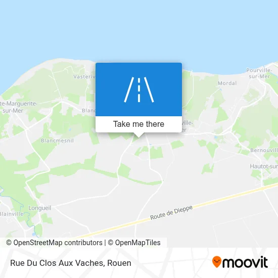 Mapa Rue Du Clos Aux Vaches