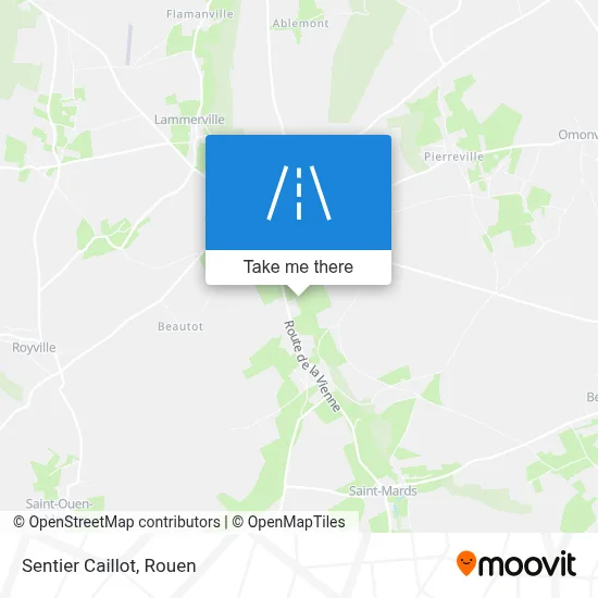 Sentier Caillot map