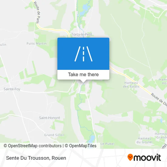 Sente Du Trousson map