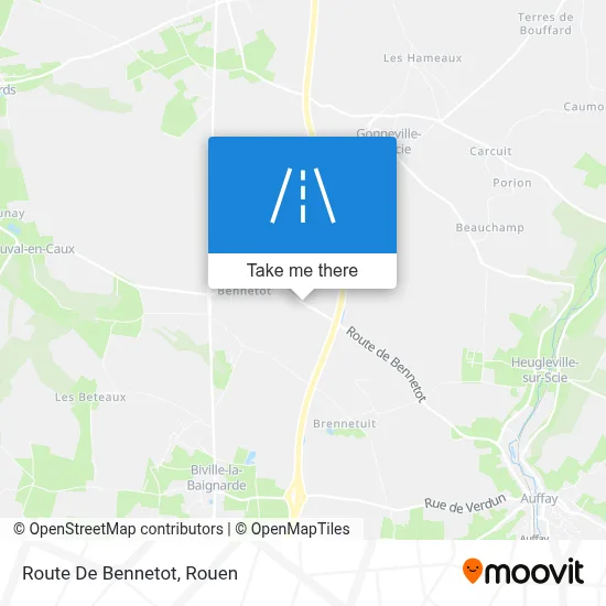 Route De Bennetot map