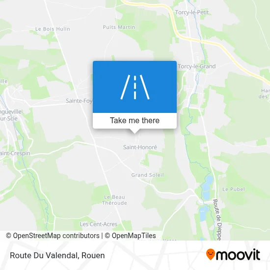 Route Du Valendal map