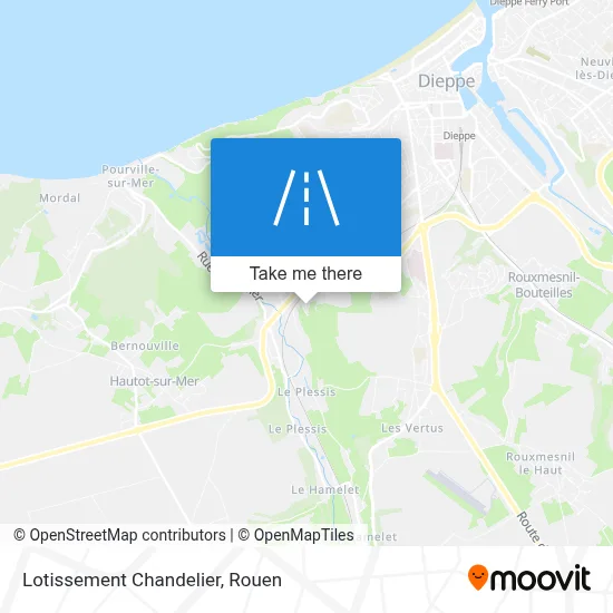 Lotissement Chandelier map
