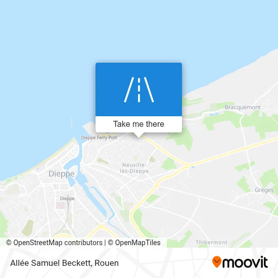Allée Samuel Beckett map