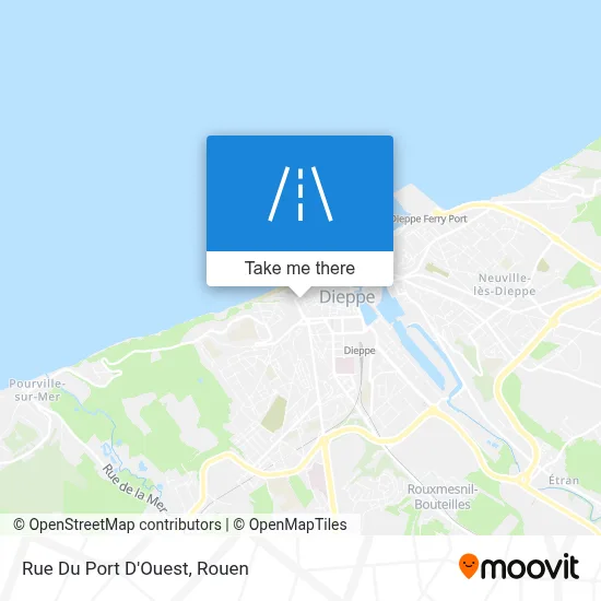 Mapa Rue Du Port D'Ouest