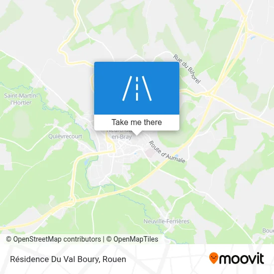 Résidence Du Val Boury map
