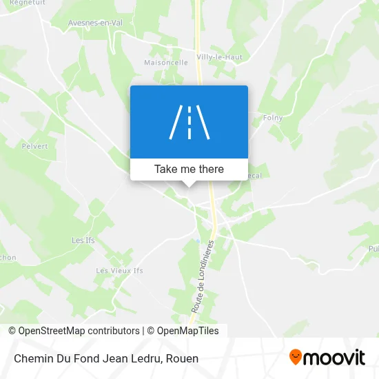 Chemin Du Fond Jean Ledru map