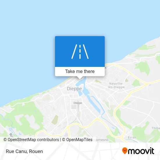 Mapa Rue Canu