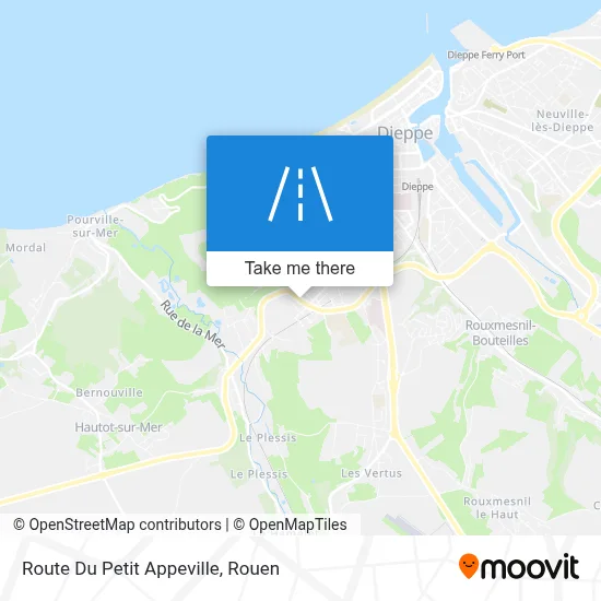 Route Du Petit Appeville map