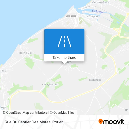 Mapa Rue Du Sentier Des Mares