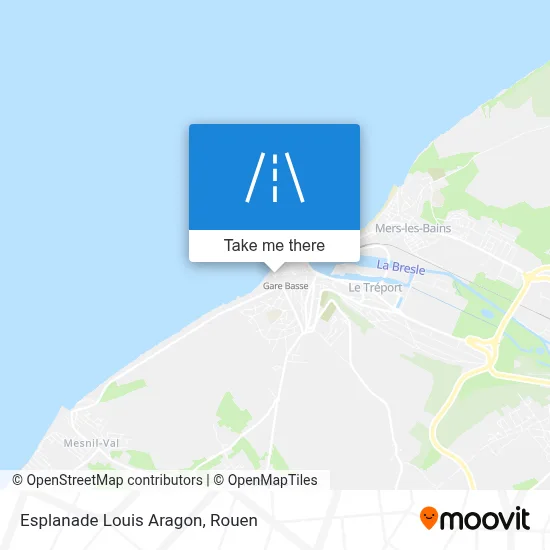Esplanade Louis Aragon map