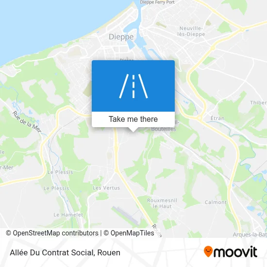 Allée Du Contrat Social map