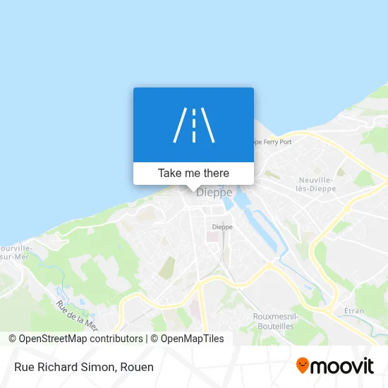 Rue Richard Simon map