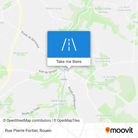 Mapa Rue Pierre Fortier