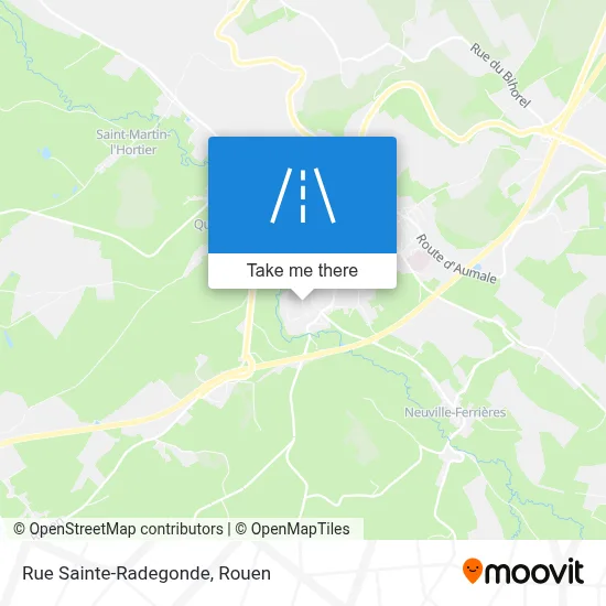 Rue Sainte-Radegonde map