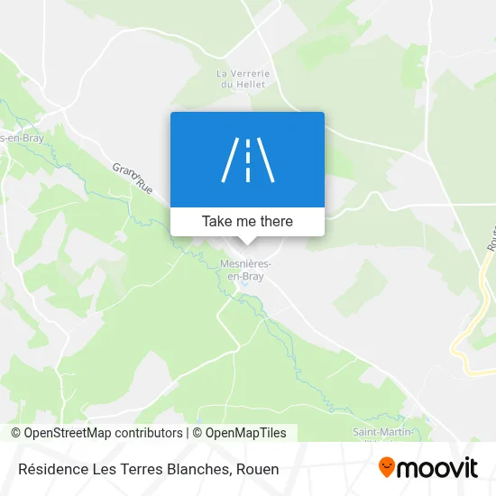 Résidence Les Terres Blanches map