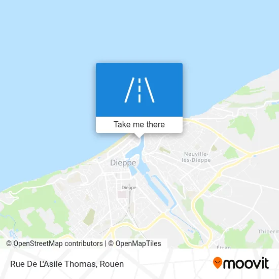 Rue De L'Asile Thomas map