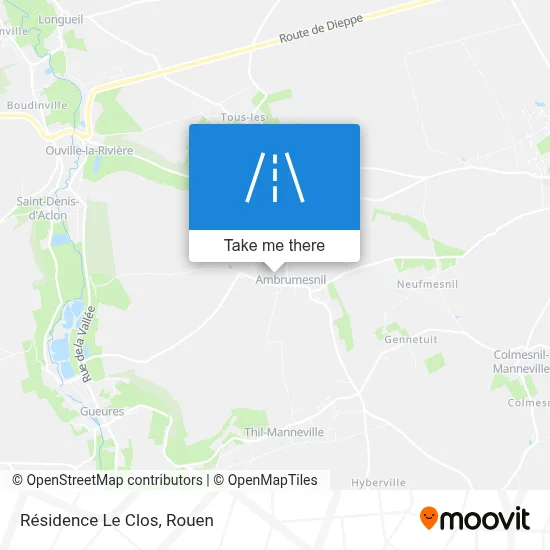 Résidence Le Clos map