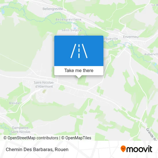 Chemin Des Barbaras map