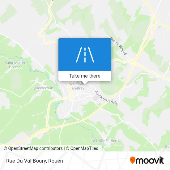 Rue Du Val Boury map