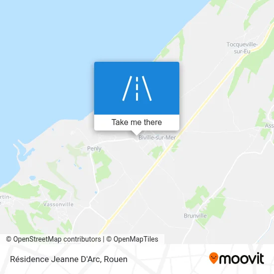 Résidence Jeanne D'Arc map