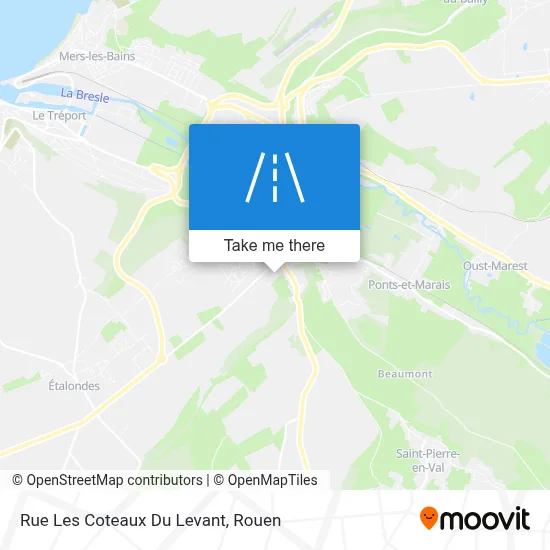 Mapa Rue Les Coteaux Du Levant