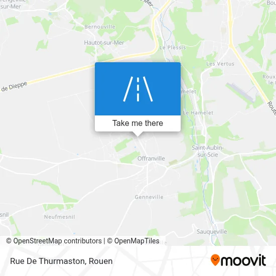 Rue De Thurmaston map