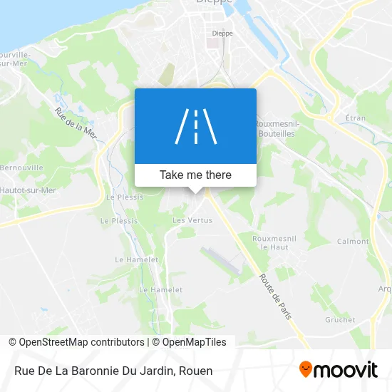 Rue De La Baronnie Du Jardin map