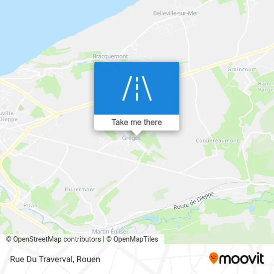 Rue Du Traverval map