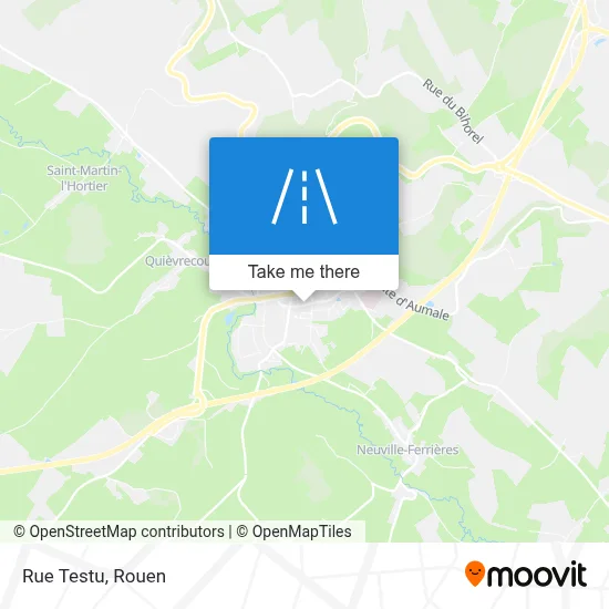 Mapa Rue Testu