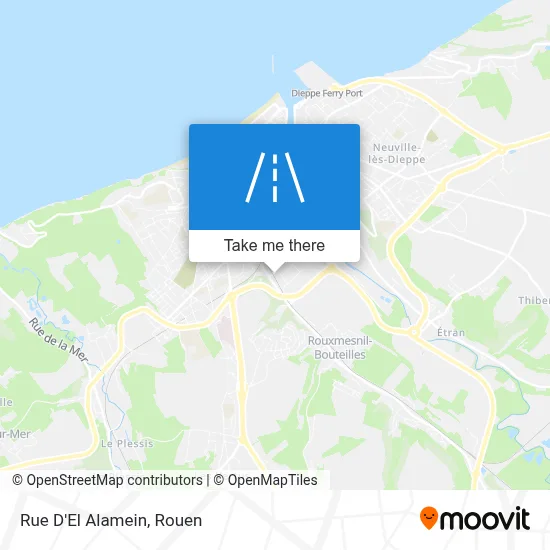 Rue D'El Alamein map