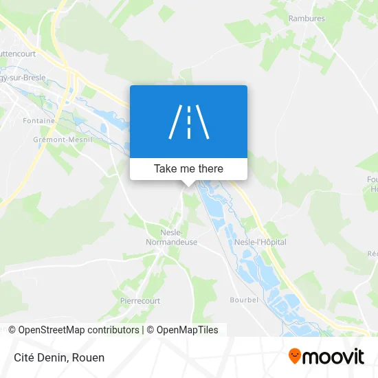 Cité Denin map