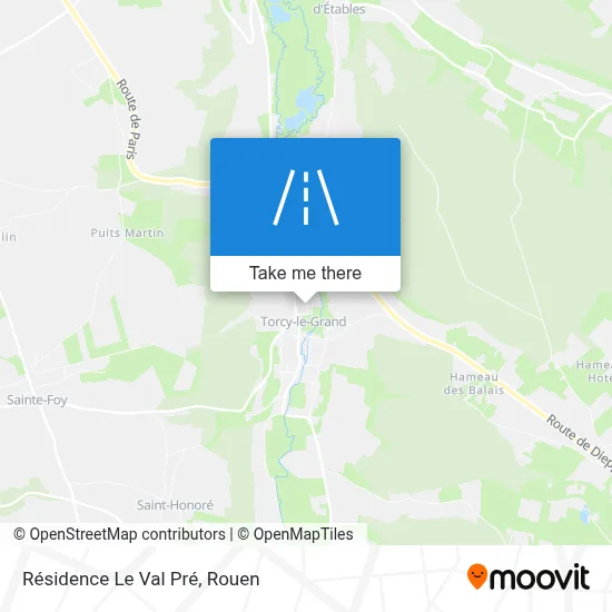 Résidence Le Val Pré map