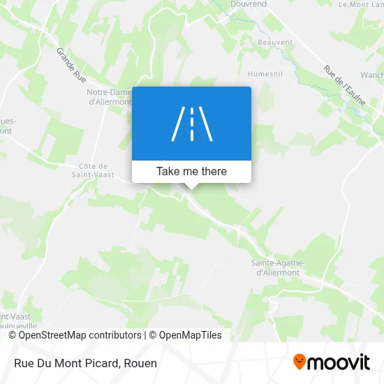 Rue Du Mont Picard map