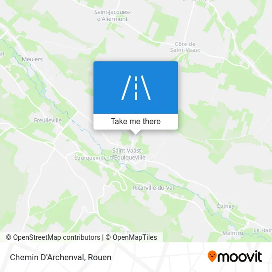 Chemin D'Archenval map