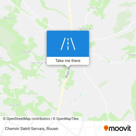 Chemin Saint-Servais map