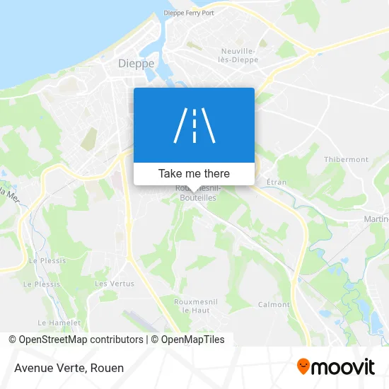 Avenue Verte map