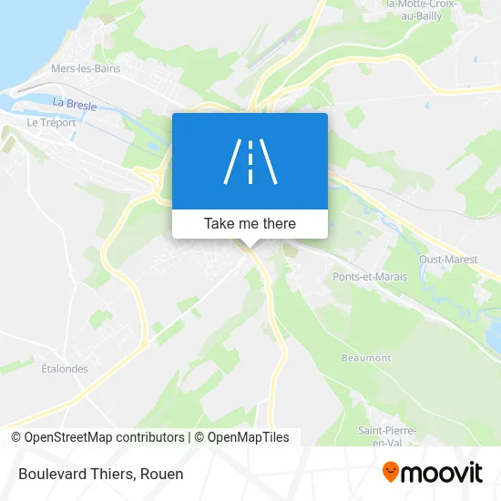 Boulevard Thiers map